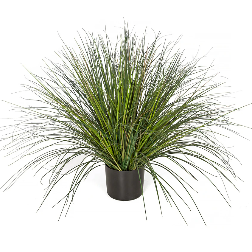 30" IFR PVC Onion Grass Artificial Plant w/Pot -Green