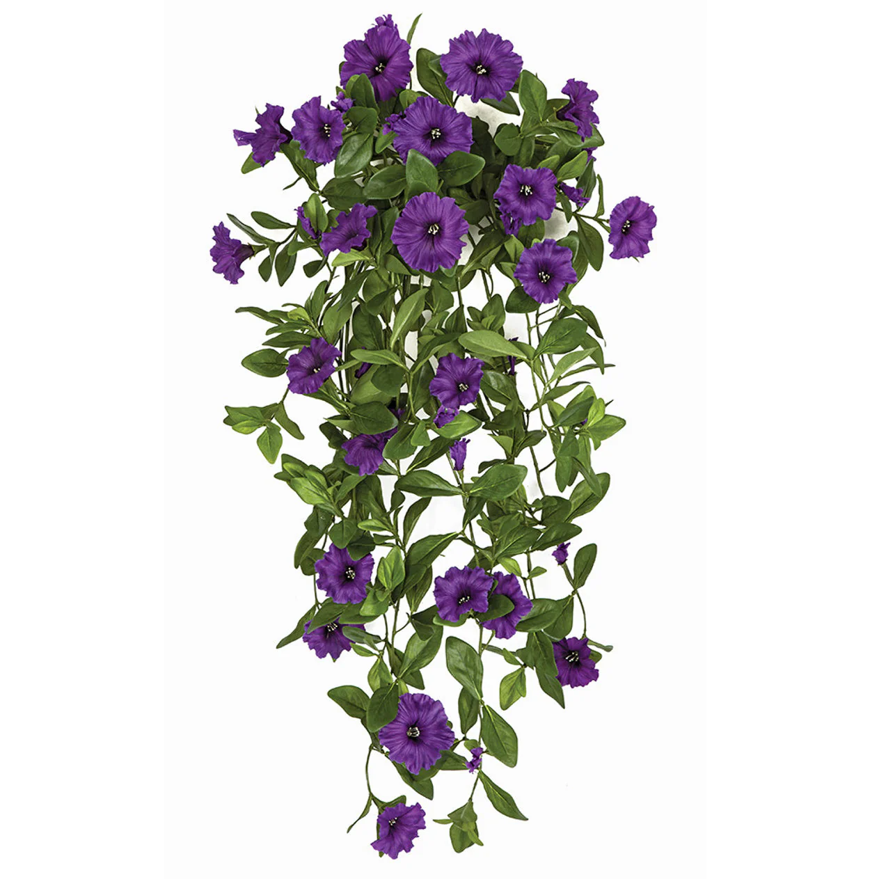 30" Petunia Silk Hanging Flower Bush -Purple (Pack of 4)