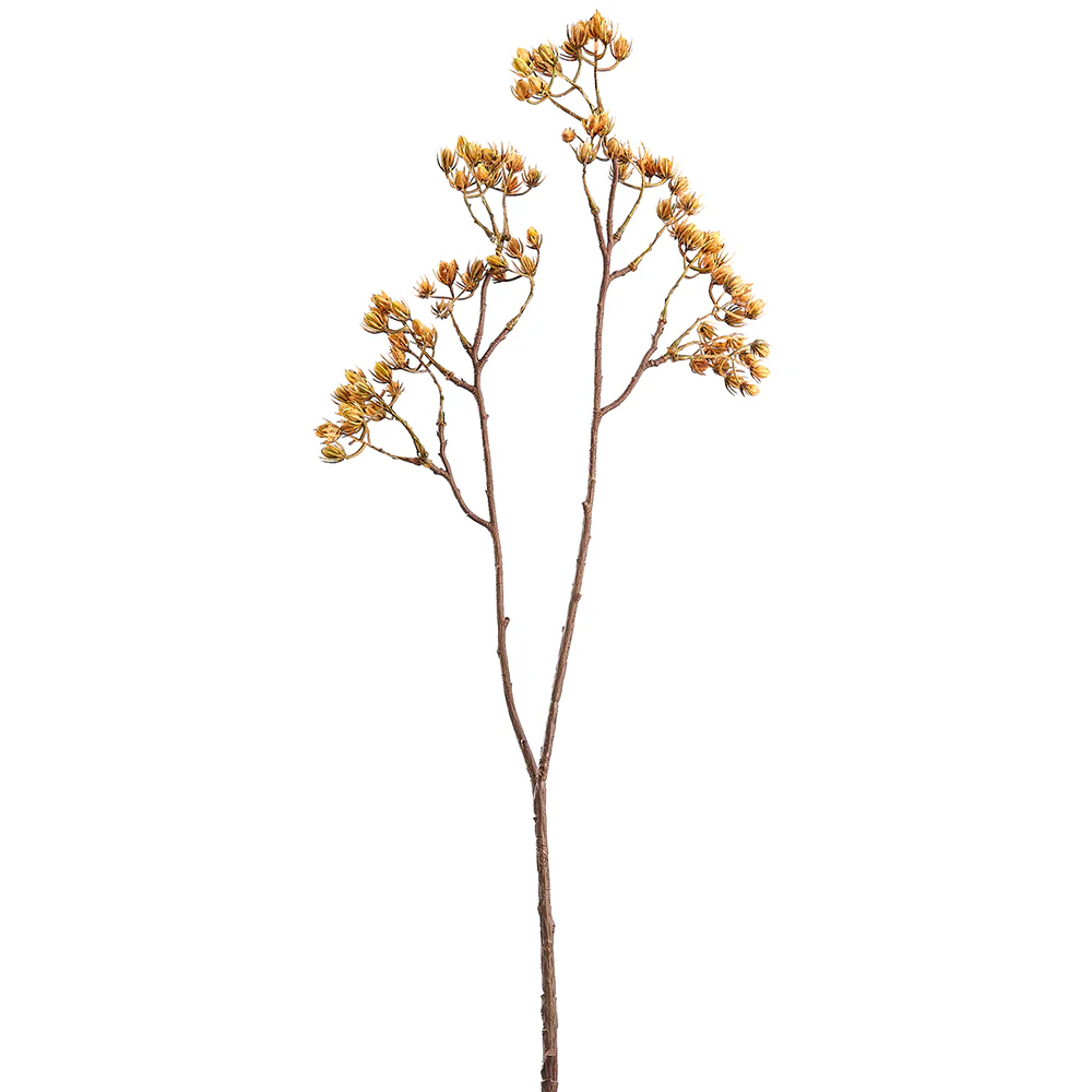 30" Plastic Artificial Seeded Stem -Light Brown (Pack of 12)