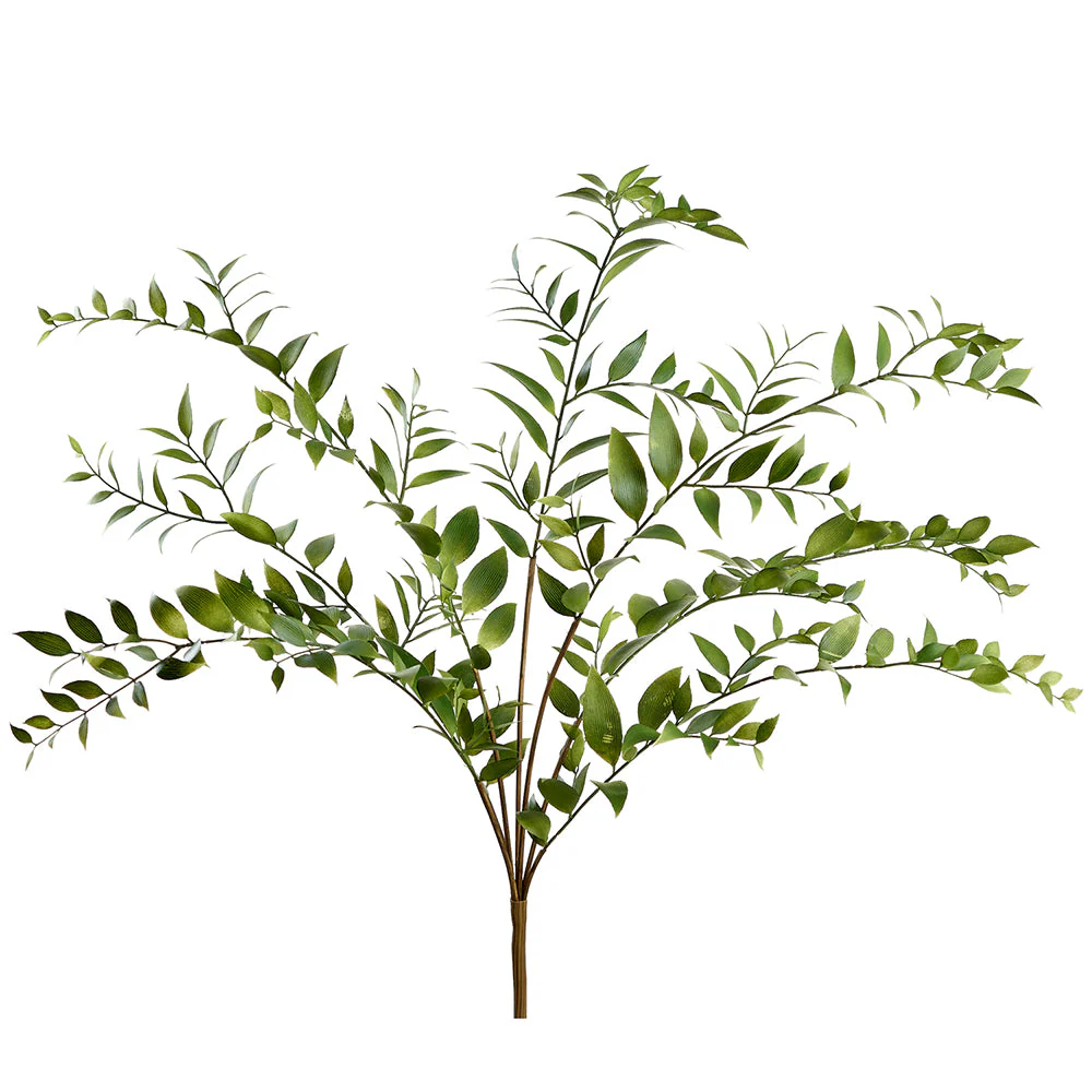 30" Silk Asian Bayberry Leaf Plant -Green (Pack of 12)