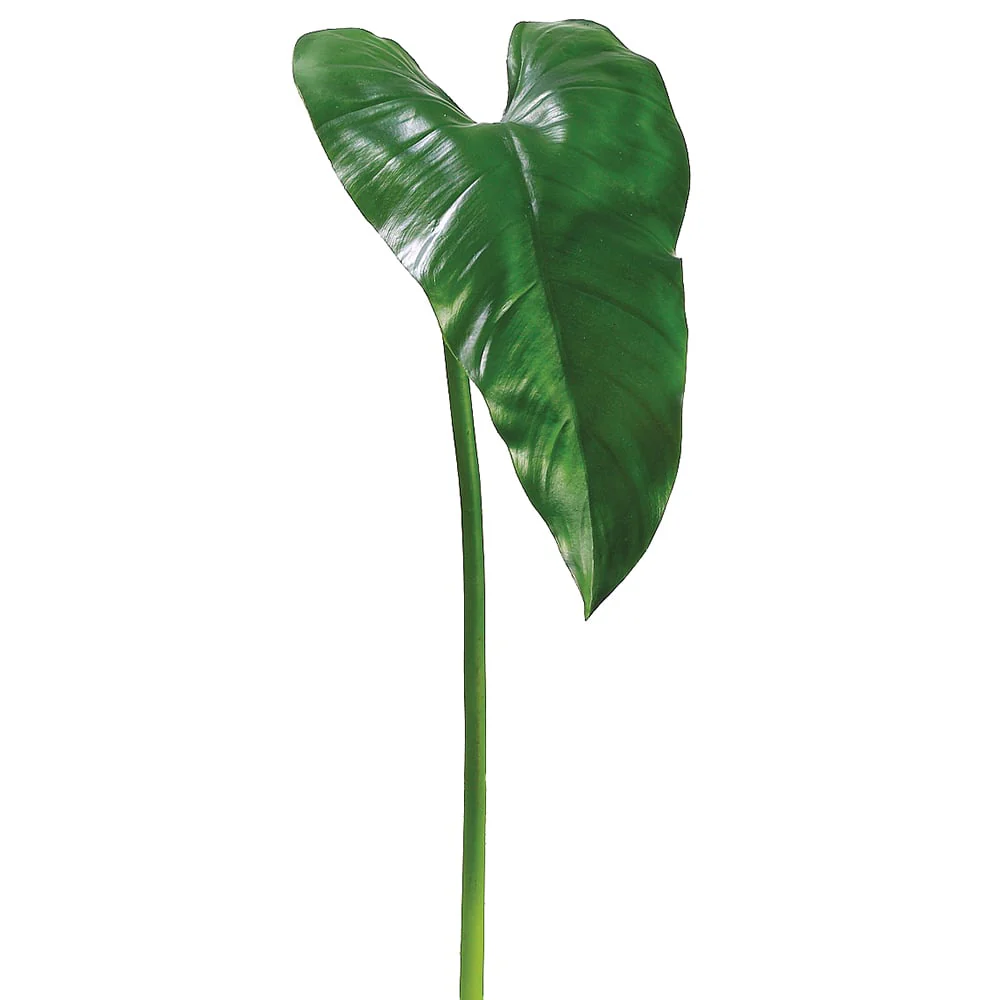 30" Silk Calla Lily Leaf Stem -Green (Pack of 12)