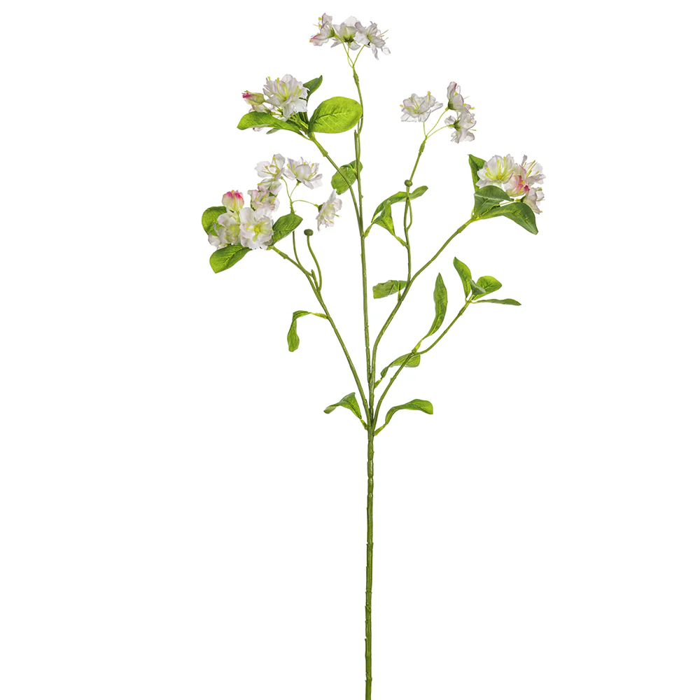 30" Silk Evening Primrose Flower Stem -Blush (Pack of 12)