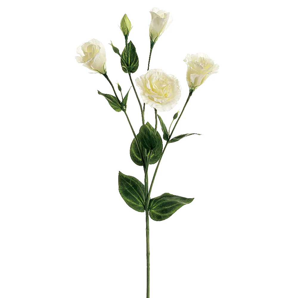 30" Silk Lisianthus Flower Spray -Cream/White (Pack of 12)