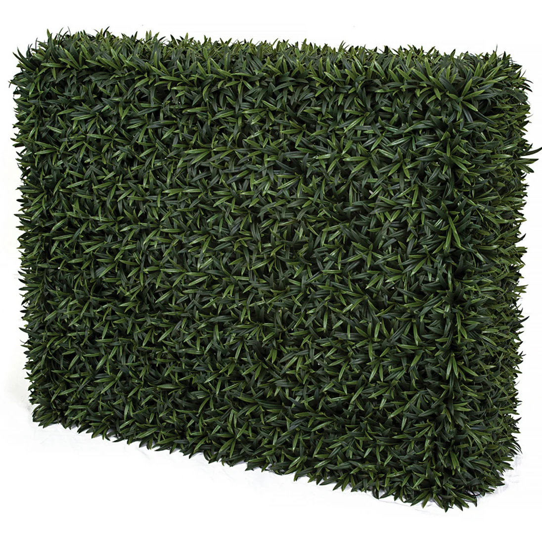 30"Hx37"W"x14"D Outdoor UV-Proof Artificial Podocarpus Topiary Hedge -2 Tone Green