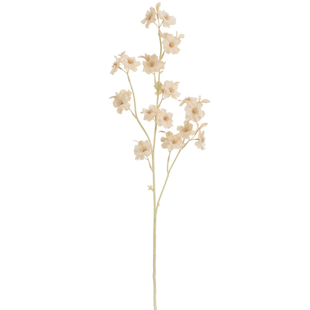 31.5" Silk Cherry Blossom Flower Stem -Cream (Pack of 12)