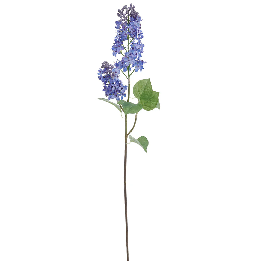 31.75" Lilac Silk Flower Stem -Blue (Pack of 12)