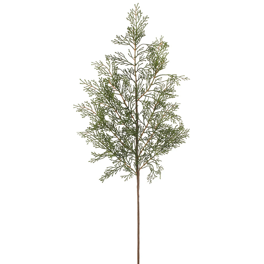 31" Artificial Cedar Stem -Green (Pack of 12)