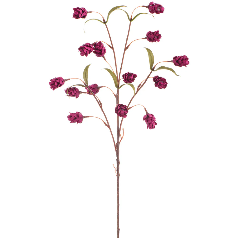 31" Artificial Hops Flower Stem -Boysenberry (Pack of 12)
