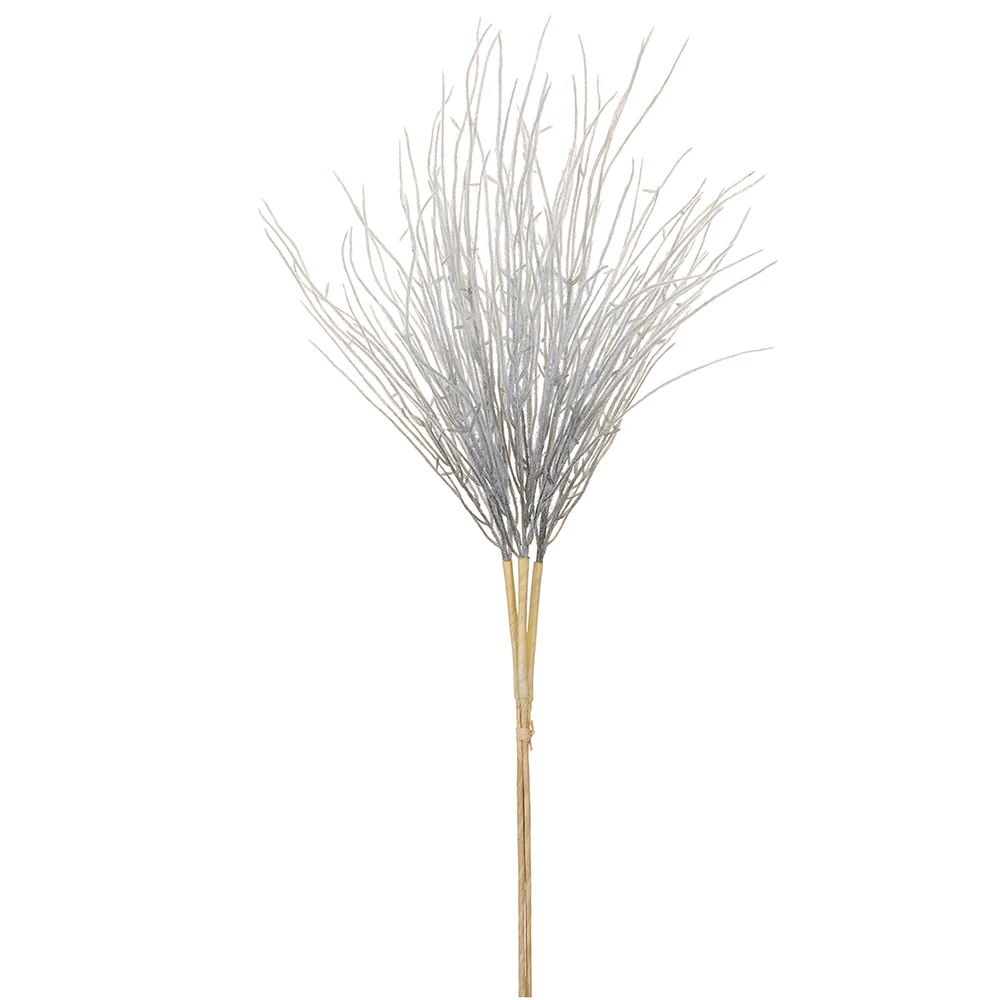 31" Artificial Pampas Grass Stem Bundle -Dusty Blue (Pack of 12)
