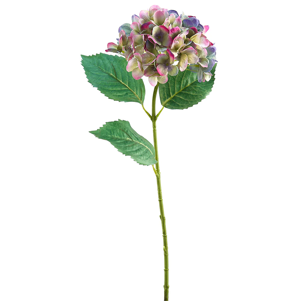 31" Hand-Wrapped Silk Hydrangea Flower Spray -Boysenberry/Purple (Pack of 12)
