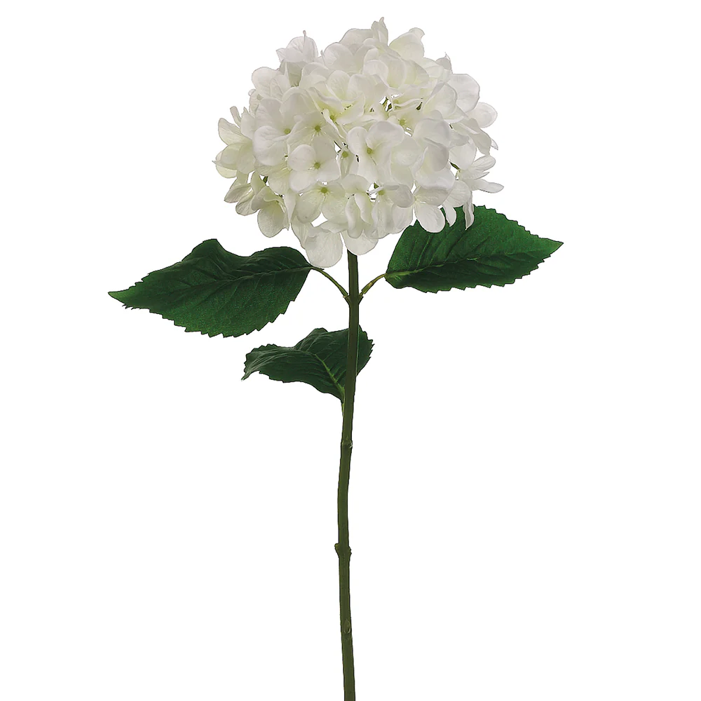 31" Hand-Wrapped Silk Hydrangea Flower Spray -White (Pack of 12)