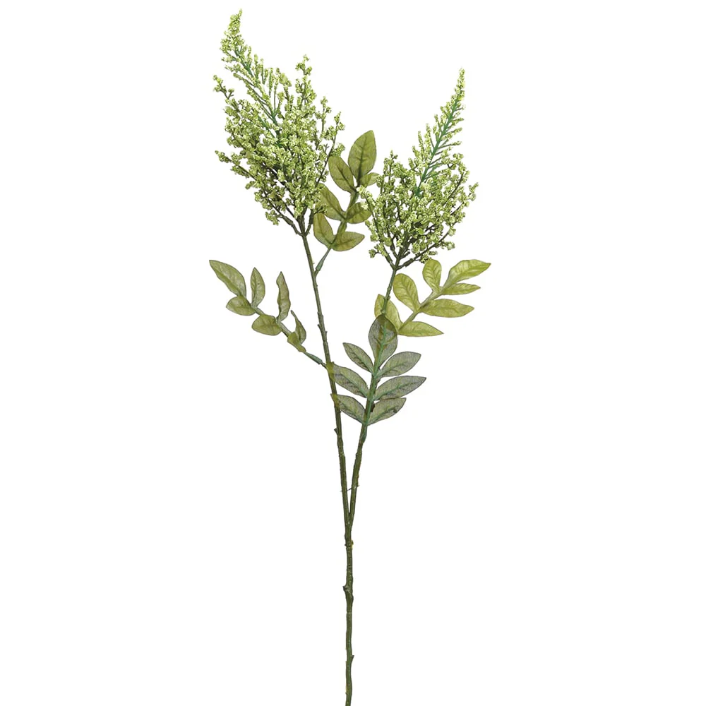 31" Heather Artificial Flower Stem -2 Tone Green (Pack of 12)