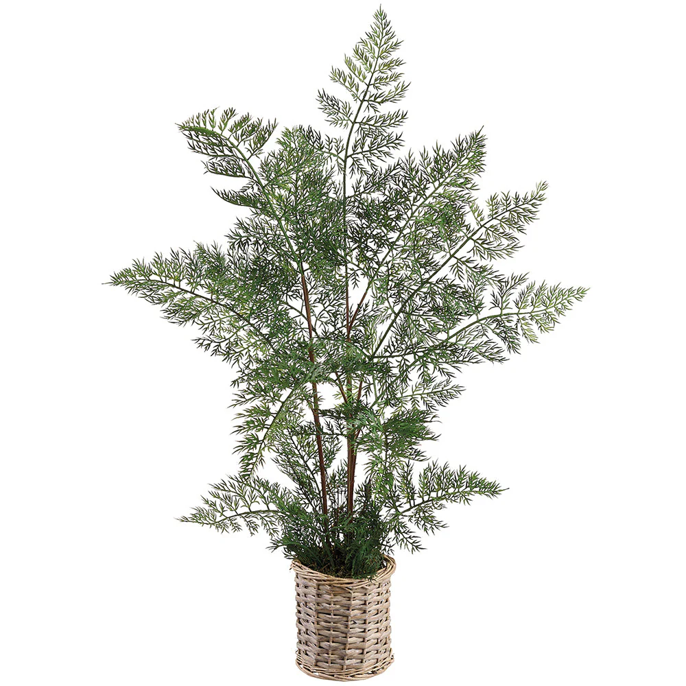 31" Hen And Chicken Fern Artificial Plant w/Basket -Green (Pack of 4)