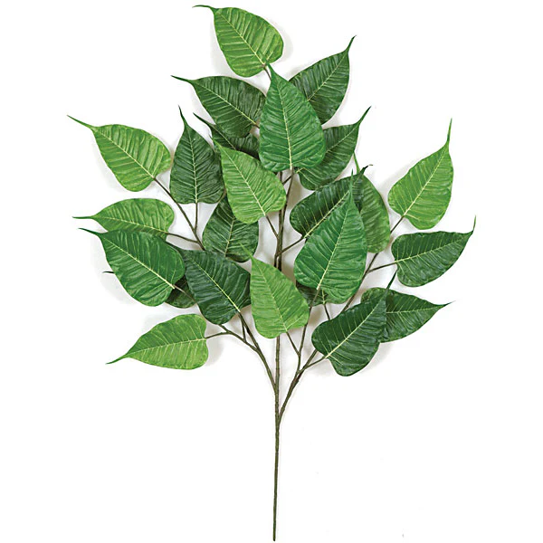 31" IFR Artificial Bo Ficus Branch Stem -Green (Pack of 24)
