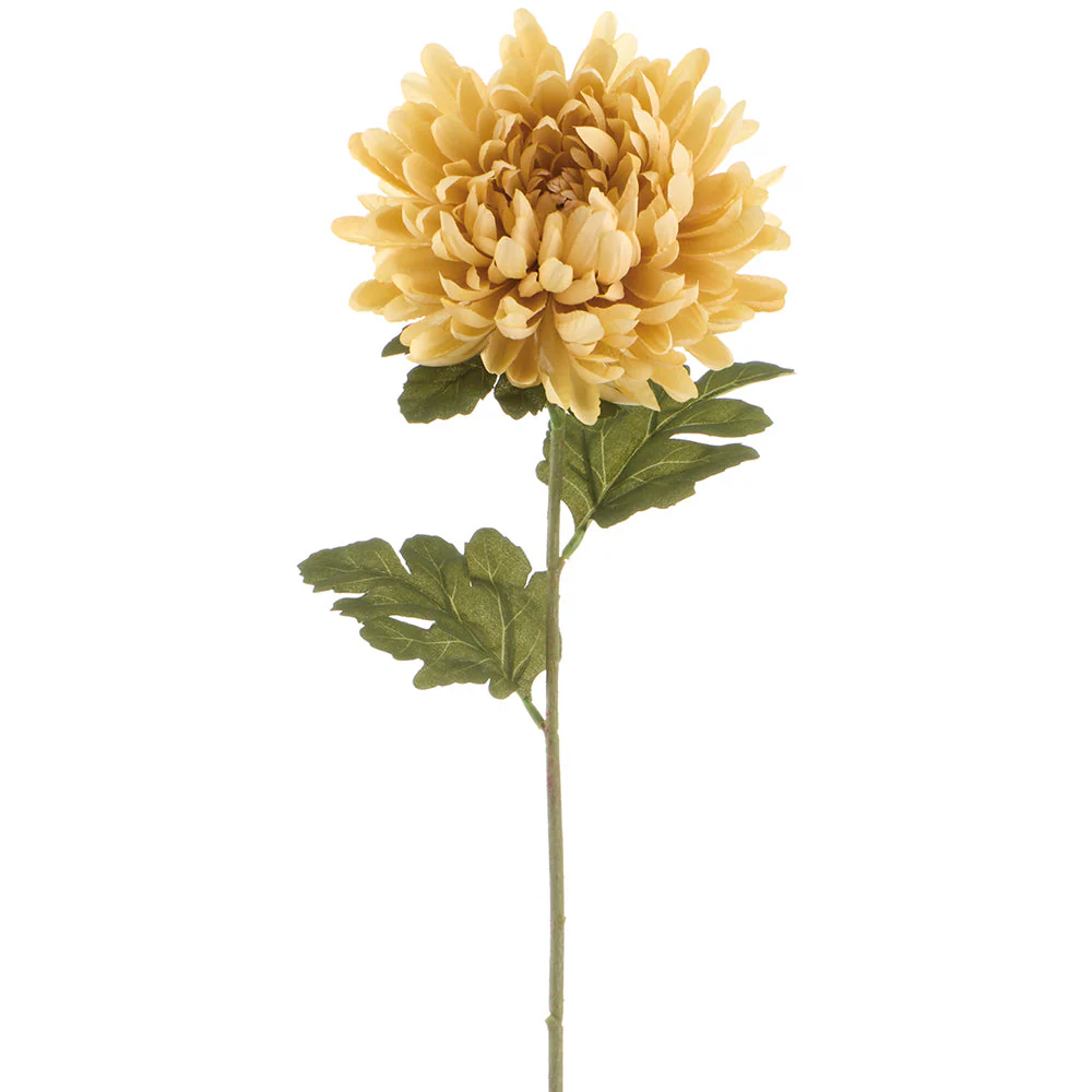 31" Mum Silk Flower Stem -Beige (Pack of 12)