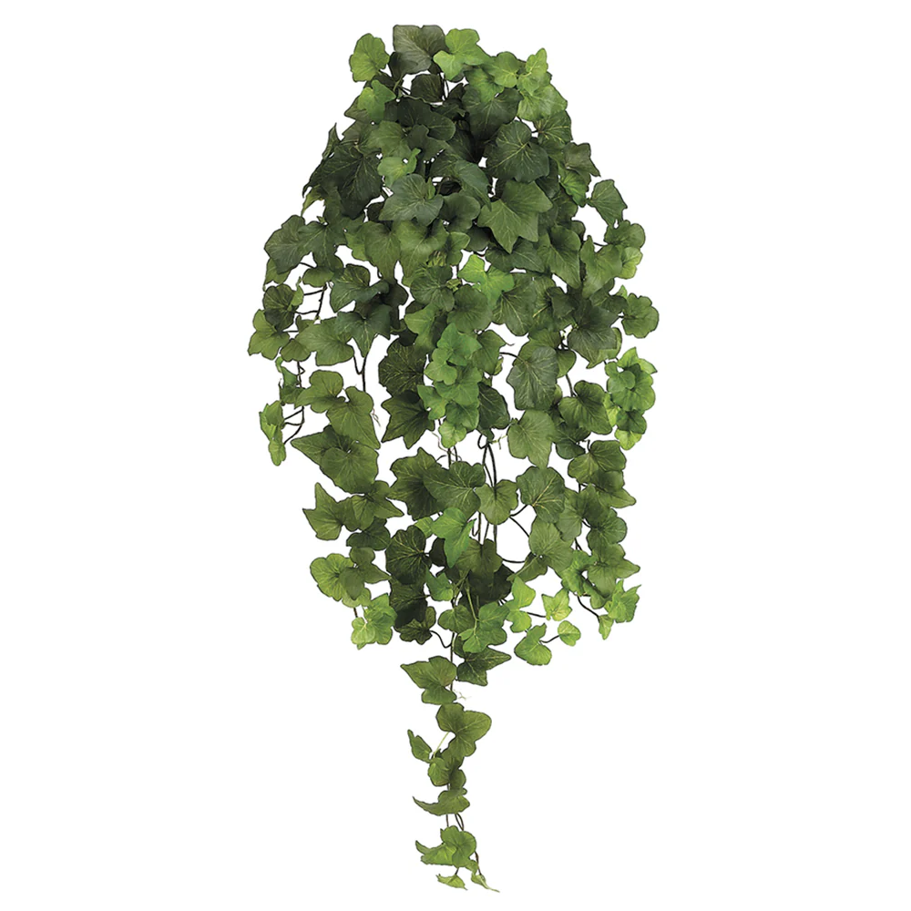 31" Natural Hedera Ivy Silk Hanging Plant -Green (Pack of 4)