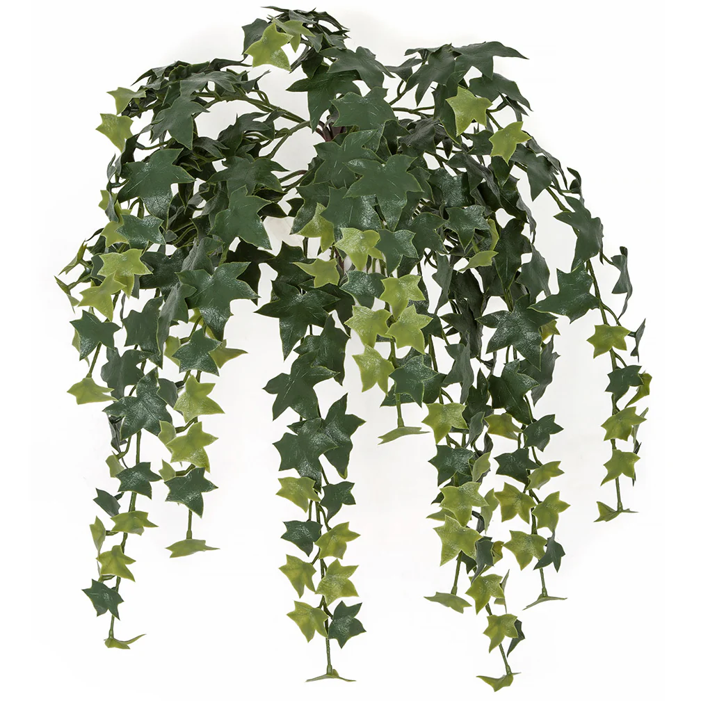 31" Outdoor UV-Proof Artificial Variegated English Ivy Hanging Plant -2 Tone Green (Pack of 4)
