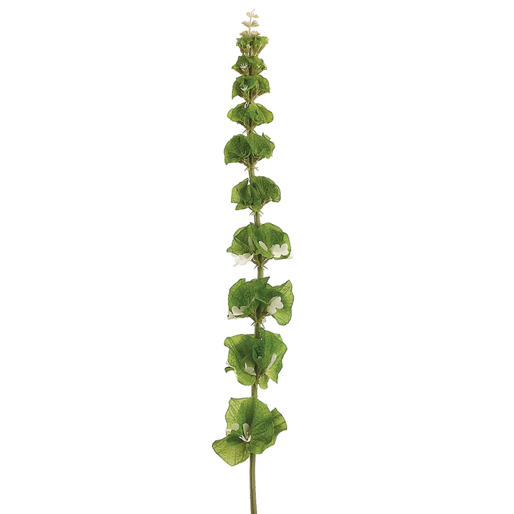 31" Silk Large Bells Of Ireland Flower Spray -Green (Pack of 12)