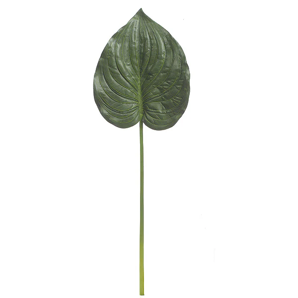 31" Soft-Touch Silk Philodendron Leaf Stem -Green (Pack of 24)