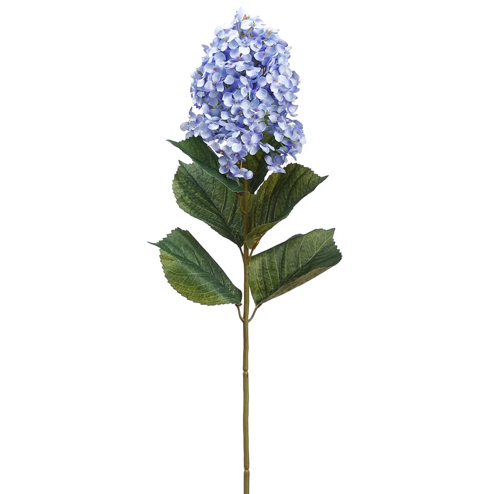 32.5" Silk Oakleaf Hydrangea Flower Stem -2 Tone Blue (Pack of 12)