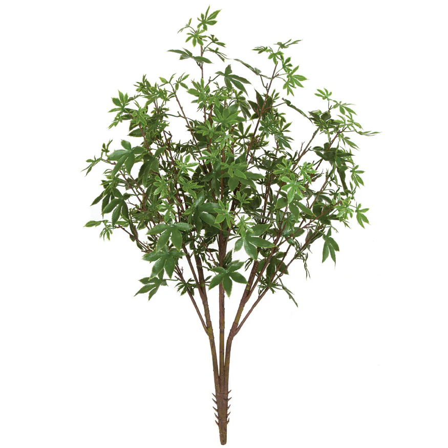 3'2" Outdoor UV-Proof Artificial Maple Tree -Green (Pack of 2)