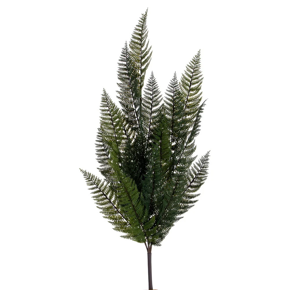 32" Outdoor UV-Resistant Artificial Fern Plant -Green (Pack of 6)