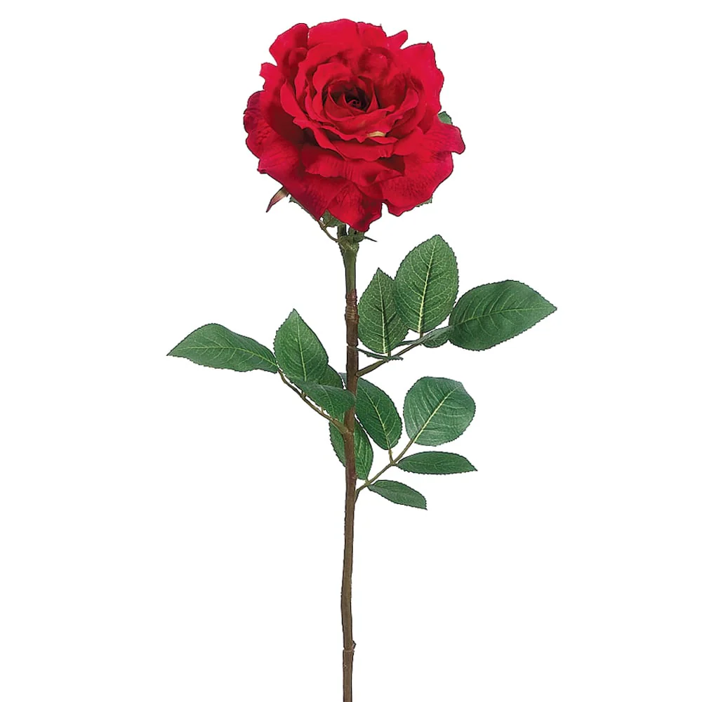 32" Silk Georgia Rose Flower Spray -Red (Pack of 12)