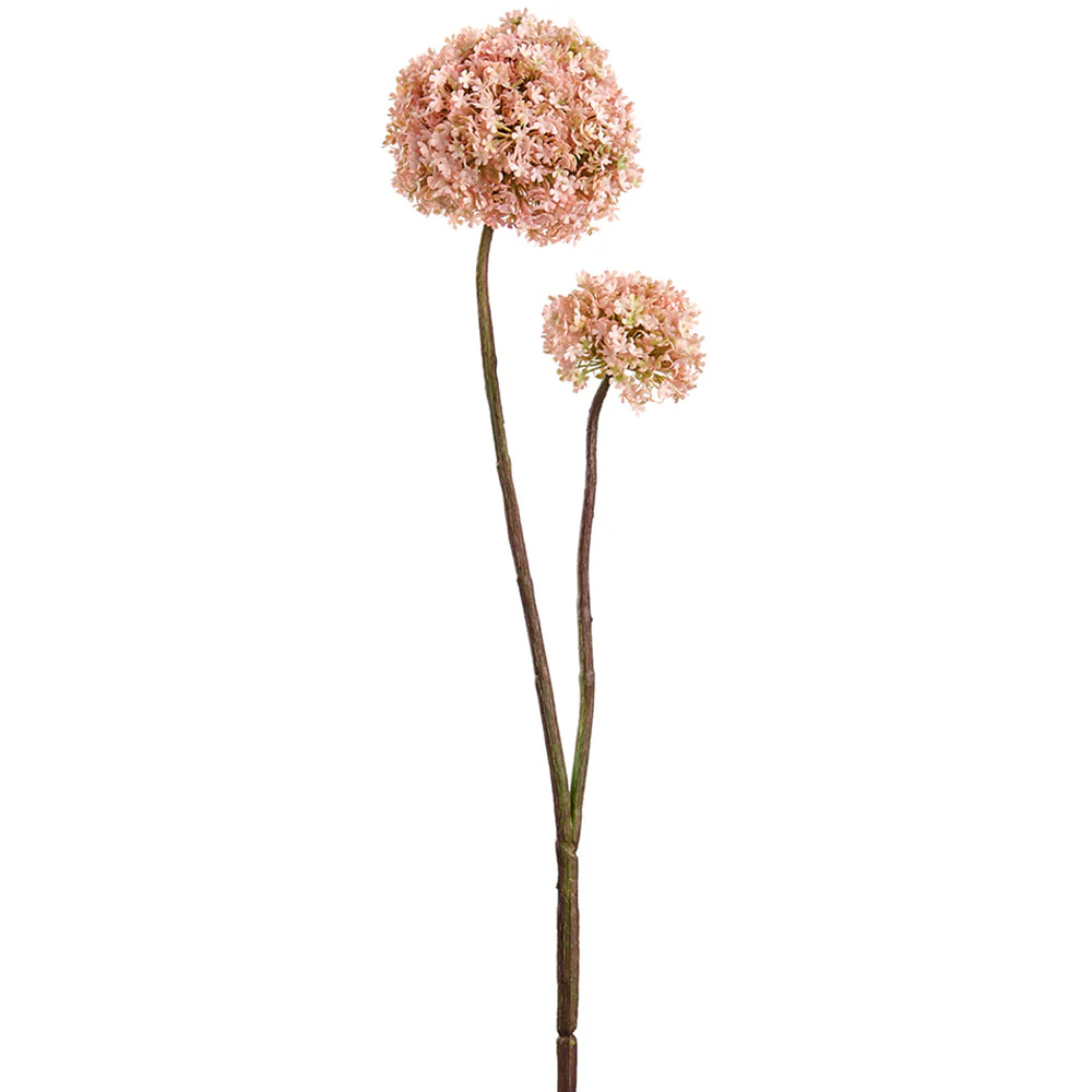 32" Snowball Silk Flower Stem -Pink (Pack of 12)
