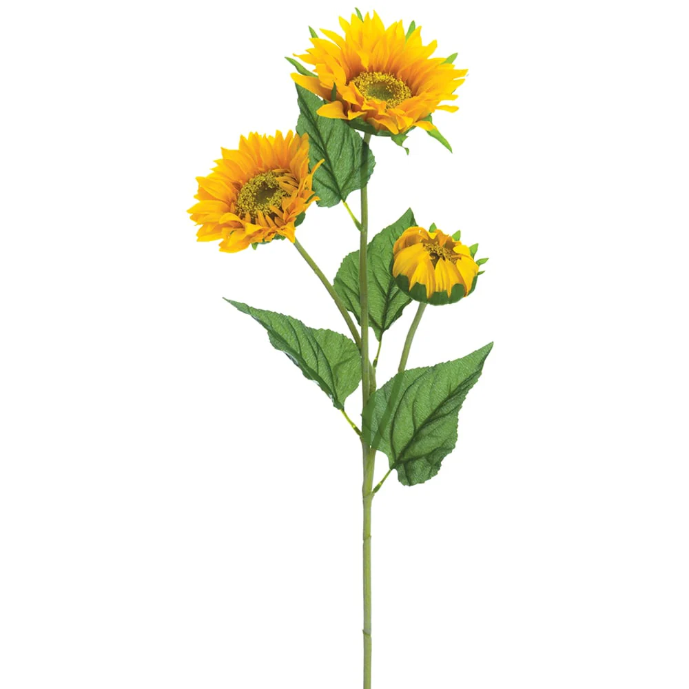 32" Sunflower Silk Flower Stem -Yellow (Pack of 12)