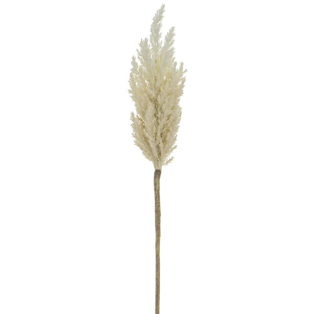 33" Artificial Pampas Grass Stem -Ivory (Pack of 12)