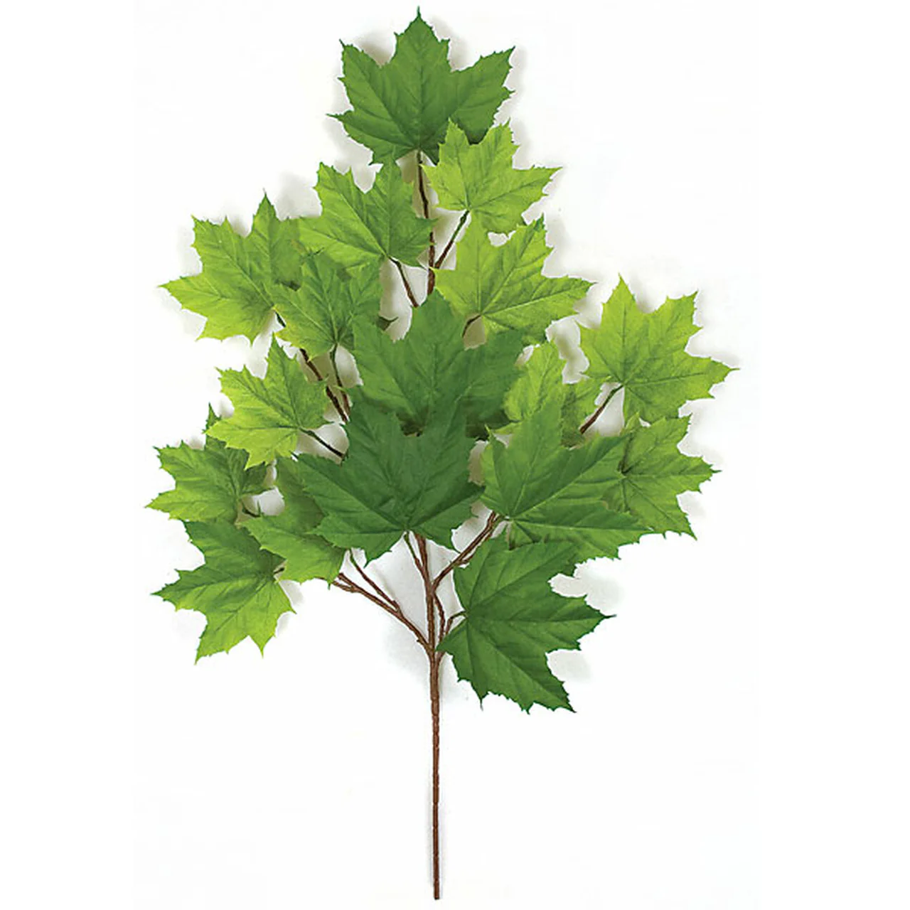 33" Artificial Sugar Maple Branch Stem -Light Green (Pack of 12)