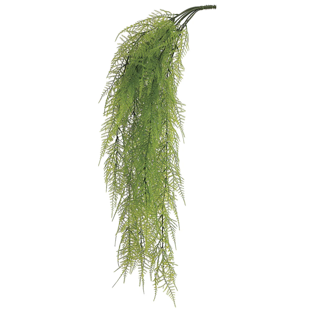 33" Asparagus Fern Artificial Hanging Plant -Light Green (Pack of 12)