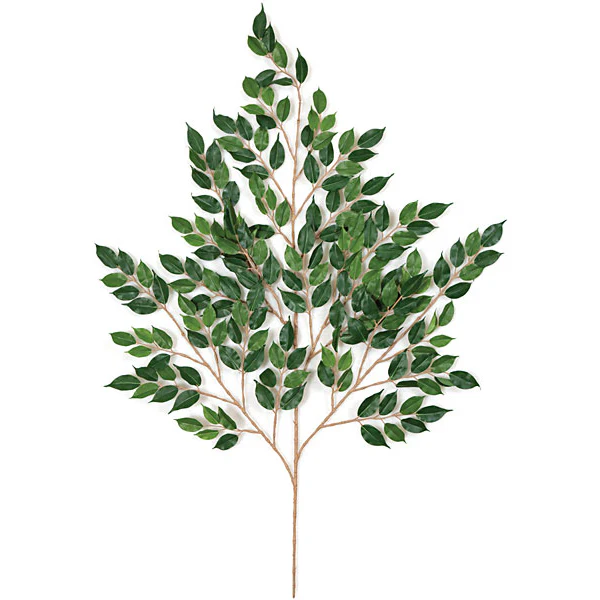33" IFR Artificial Nitida Ficus Branch Stem -Green (Pack of 24)