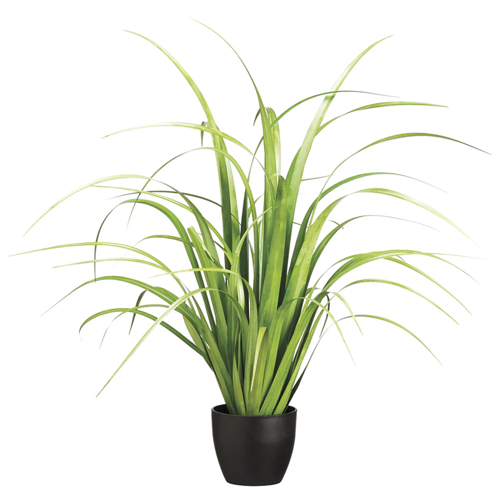 33" Reed Grass Artificial Plant w/Pot -Light Green (Pack of 4)