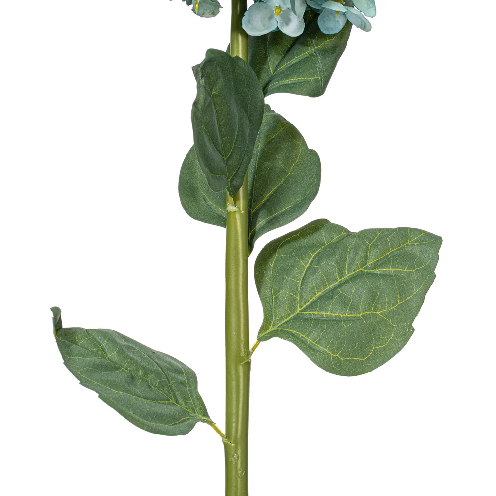 33" Silk Cone Hydrangea Flower Stem -Aqua (Pack of 6) - Image 3