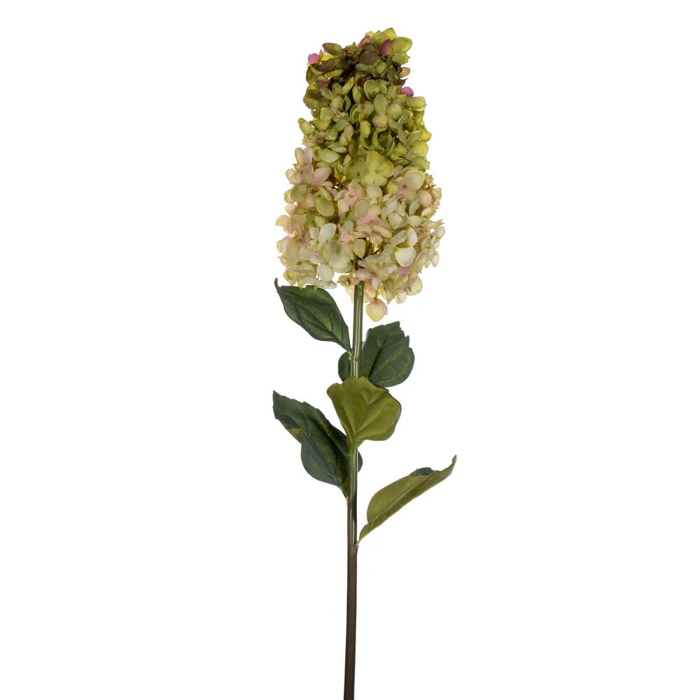 33" Silk Cone Hydrangea Flower Stem -Light Green (Pack of 6)