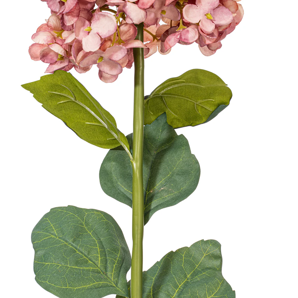 33" Silk Cone Hydrangea Flower Stem -Mauve (Pack of 6) - Image 3