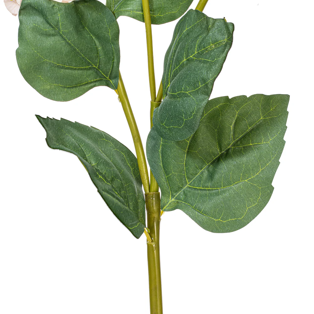 33" Silk Hydrangea Flower Stem -Gold/Yellow (Pack of 6) - Image 3