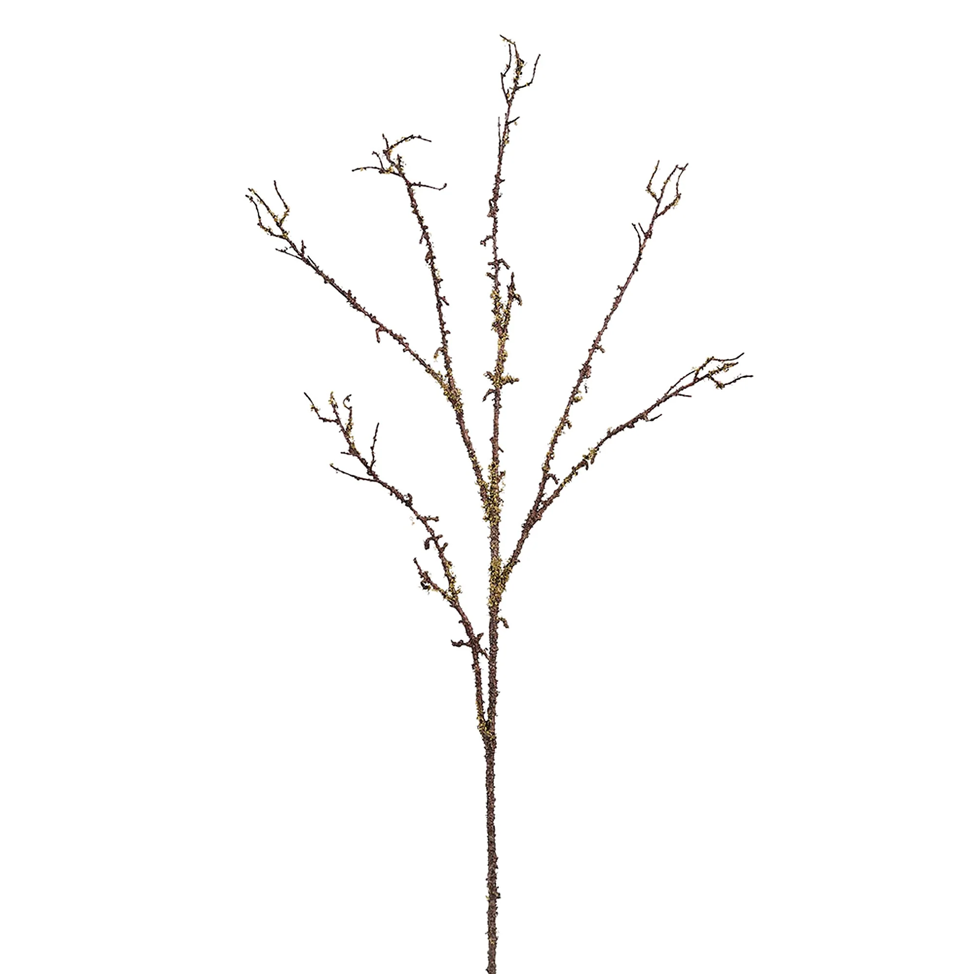 34.5" Artificial Moss Twig Stem -Brown/Green (Pack of 12)