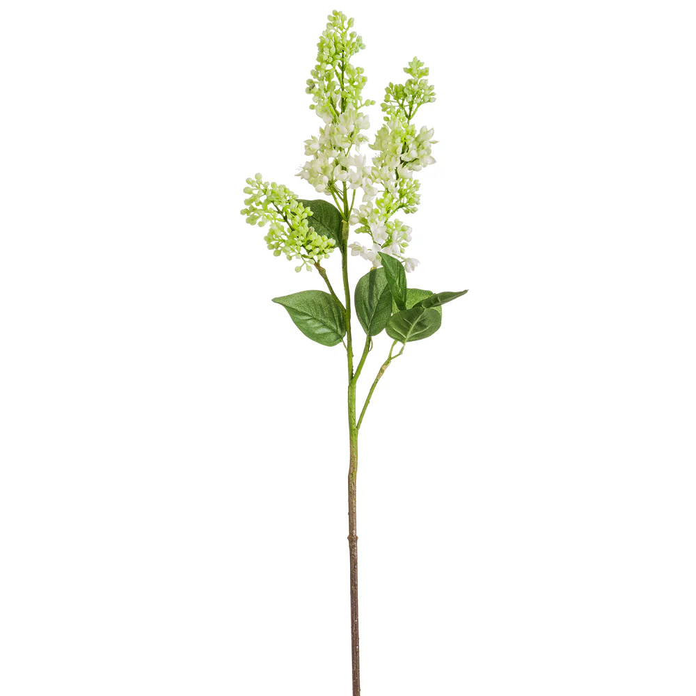 34.5" Silk Lilac Flower Stem -Green (Pack of 12)