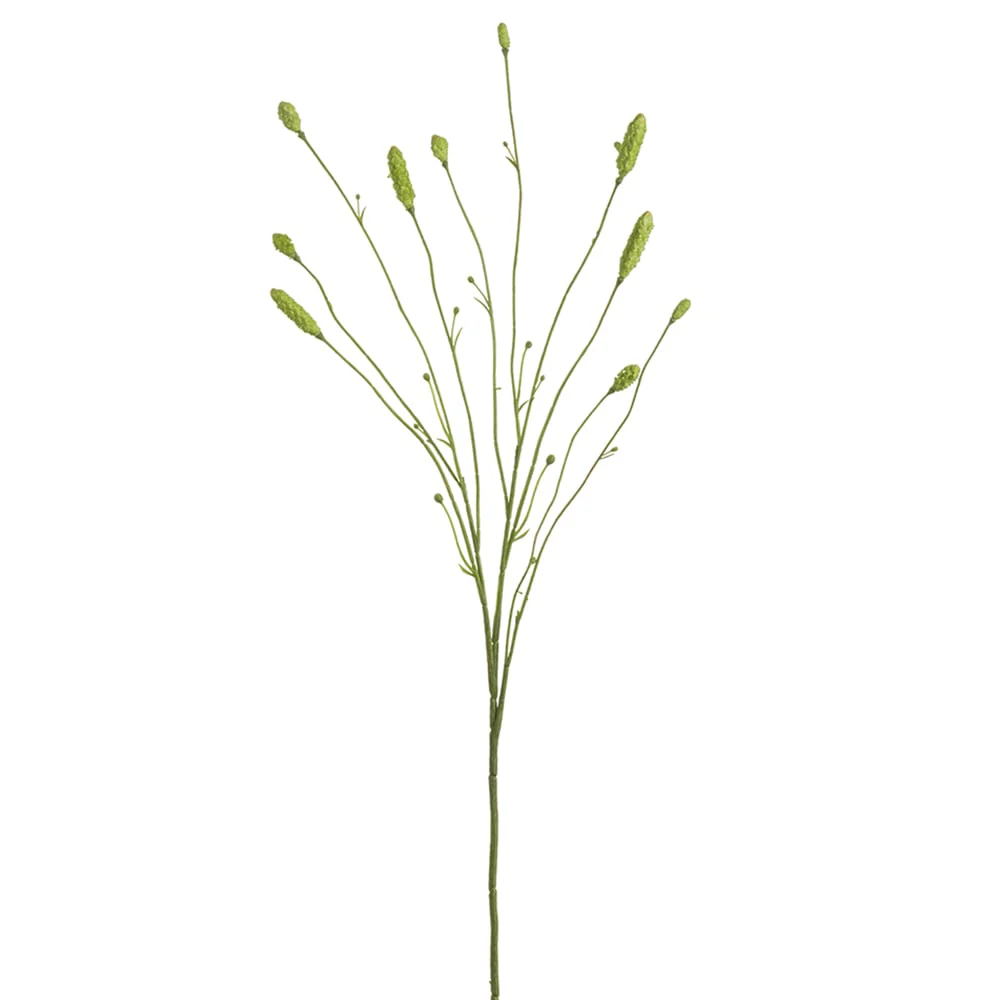 34" Artificial Burnet Flower Stem -Green (Pack of 12)