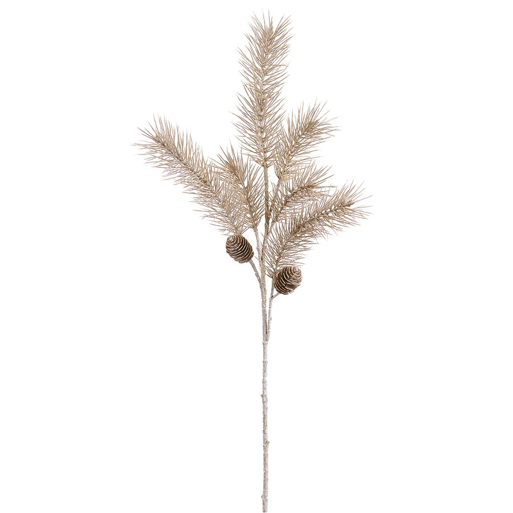 34" Artificial Pine Stem -Beige (Pack of 12)
