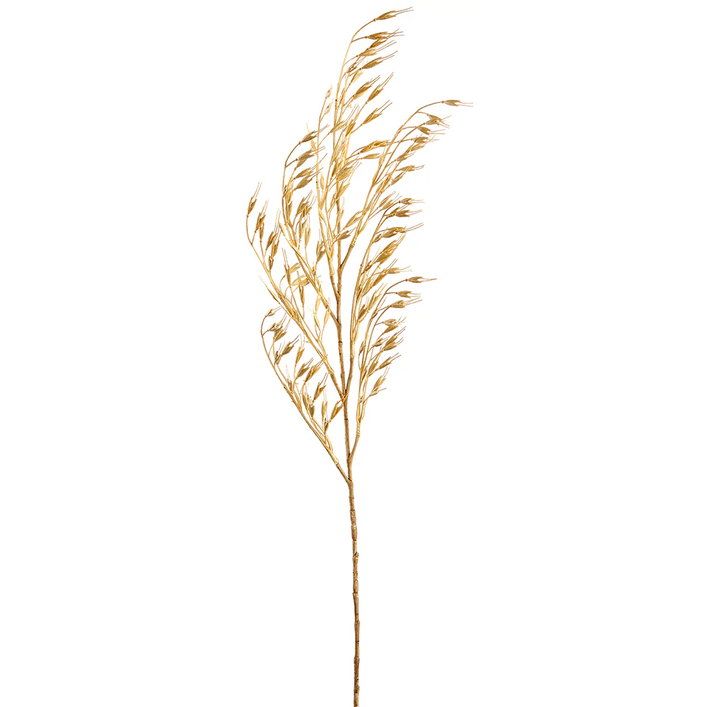 34" Artificial Plastic Rice Stem -Beige (Pack of 12)