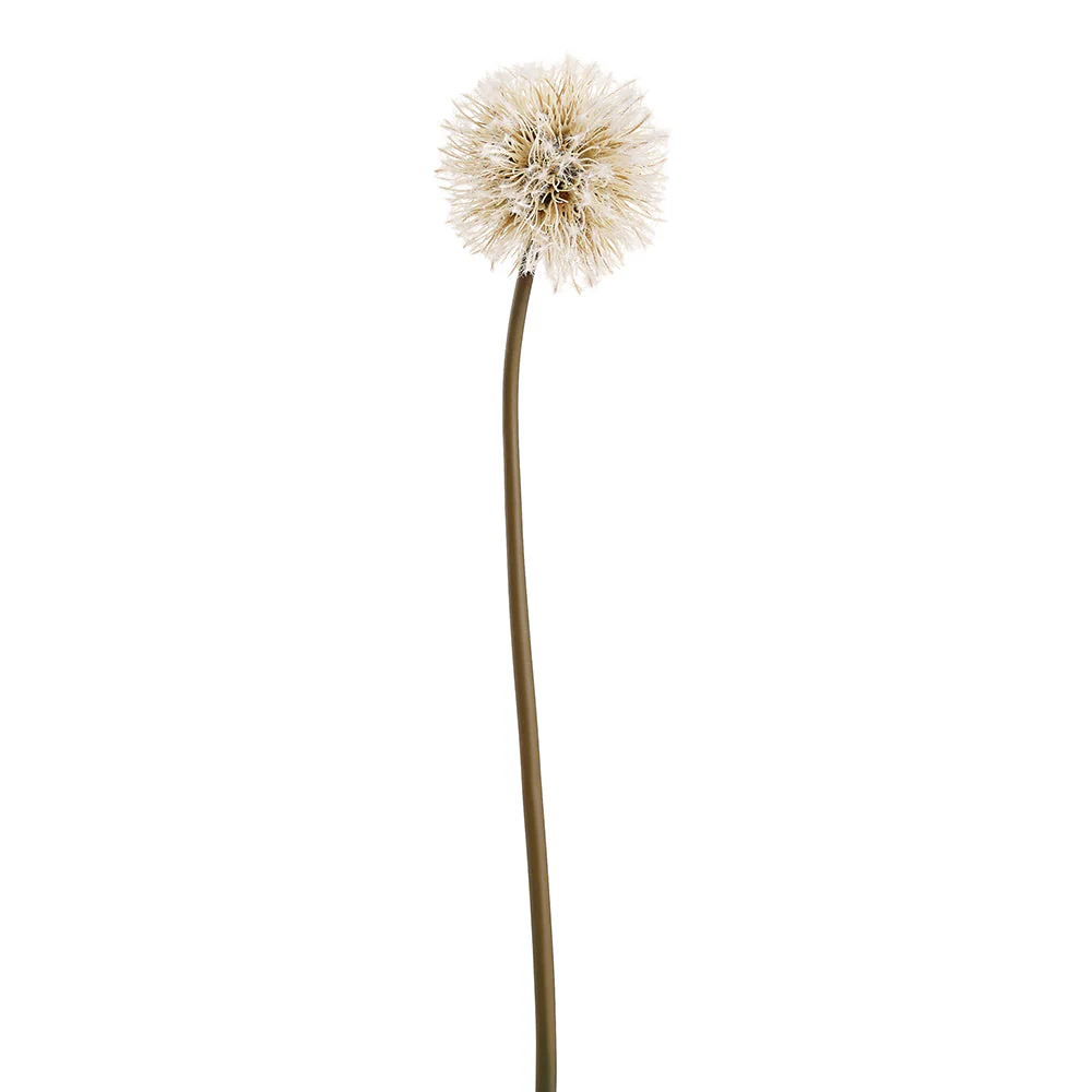 34" Dandelion Artificial Flower Stem -Beige (Pack of 6)