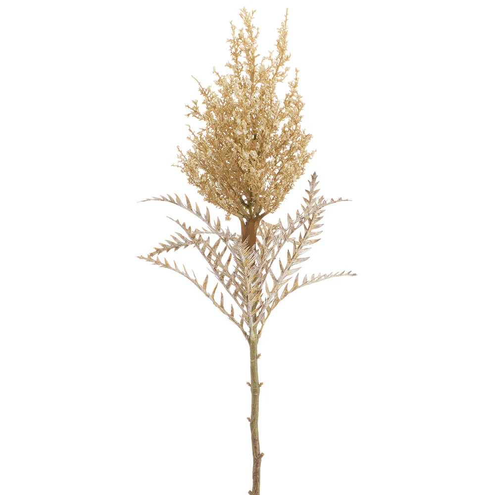34" Dried-Look Artificial Millet Grass Stem -Beige (Pack of 12)