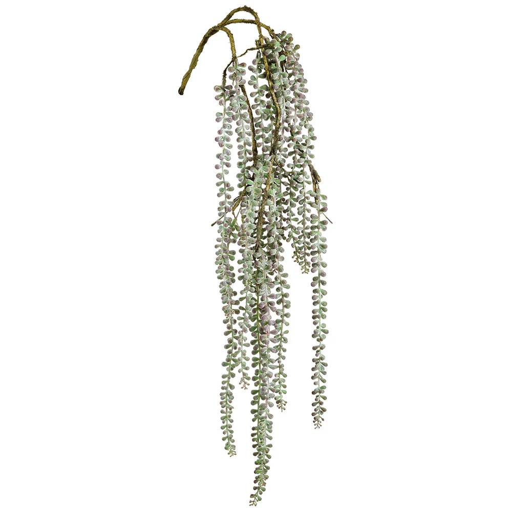 34" Hanging String Of Pearl Succulent Artificial Stem -Green/Gray (Pack of 12)