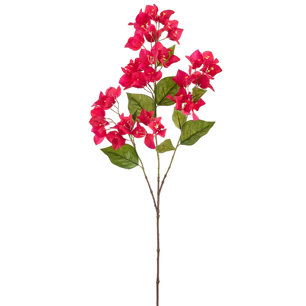 34" Outdoor UV-Resistant Artificial Bougainvillea Flower Spray -Beauty (Pack of 12)
