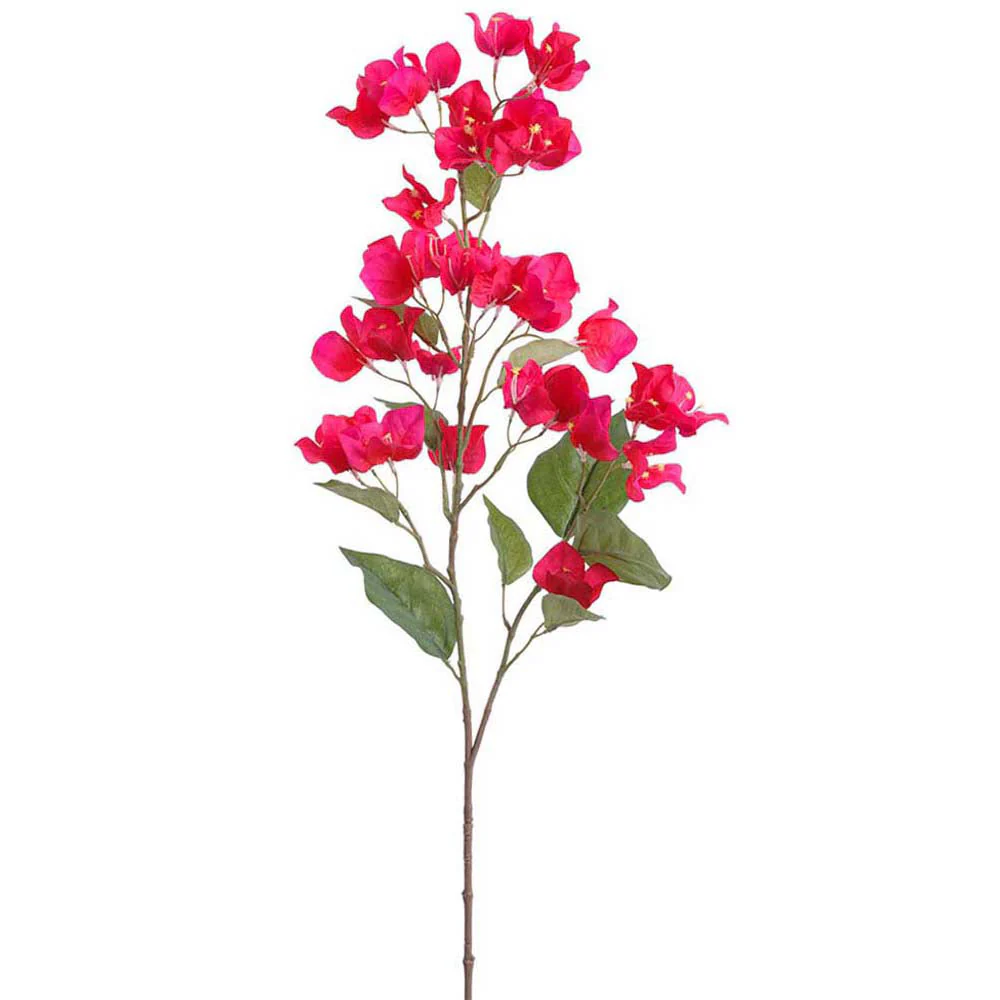 34" Outdoor UV-Resistant Artificial Bougainvillea Flower Stem -Beauty (Pack of 12)