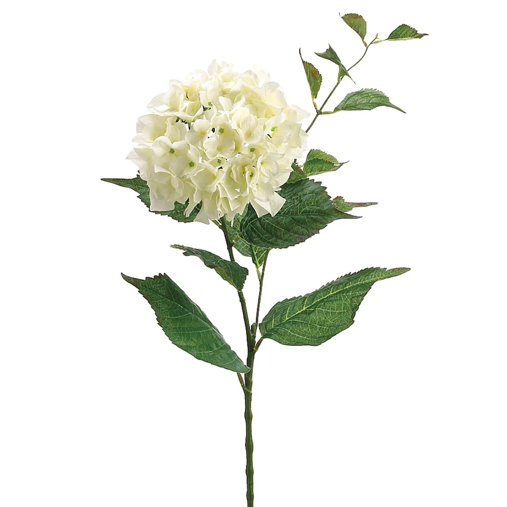 34" Silk Hydrangea Flower Spray -Cream/White (Pack of 12)