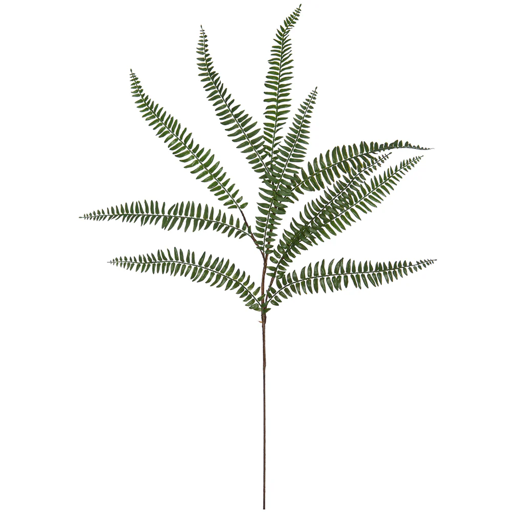 35" Artificial Witch Hazel Fern Stem -Green (Pack of 12)